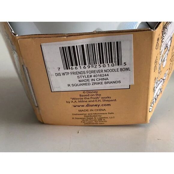 Disney Winnie the Pooh & Piglet Autumn Fall Ramen Bowl & Chopsticks NEW - Picture 6 of 8